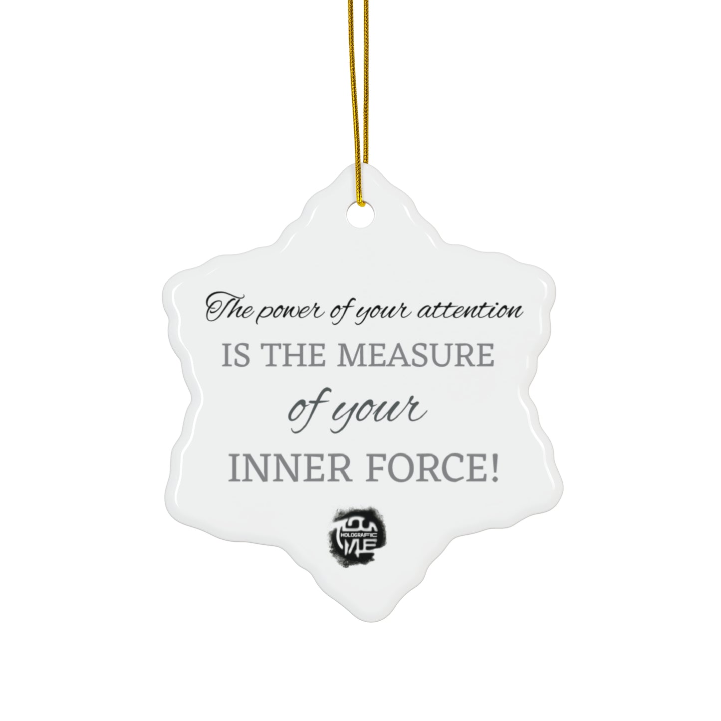 Ceramic Ornament - Inspirational Quotes Christmas Decoration