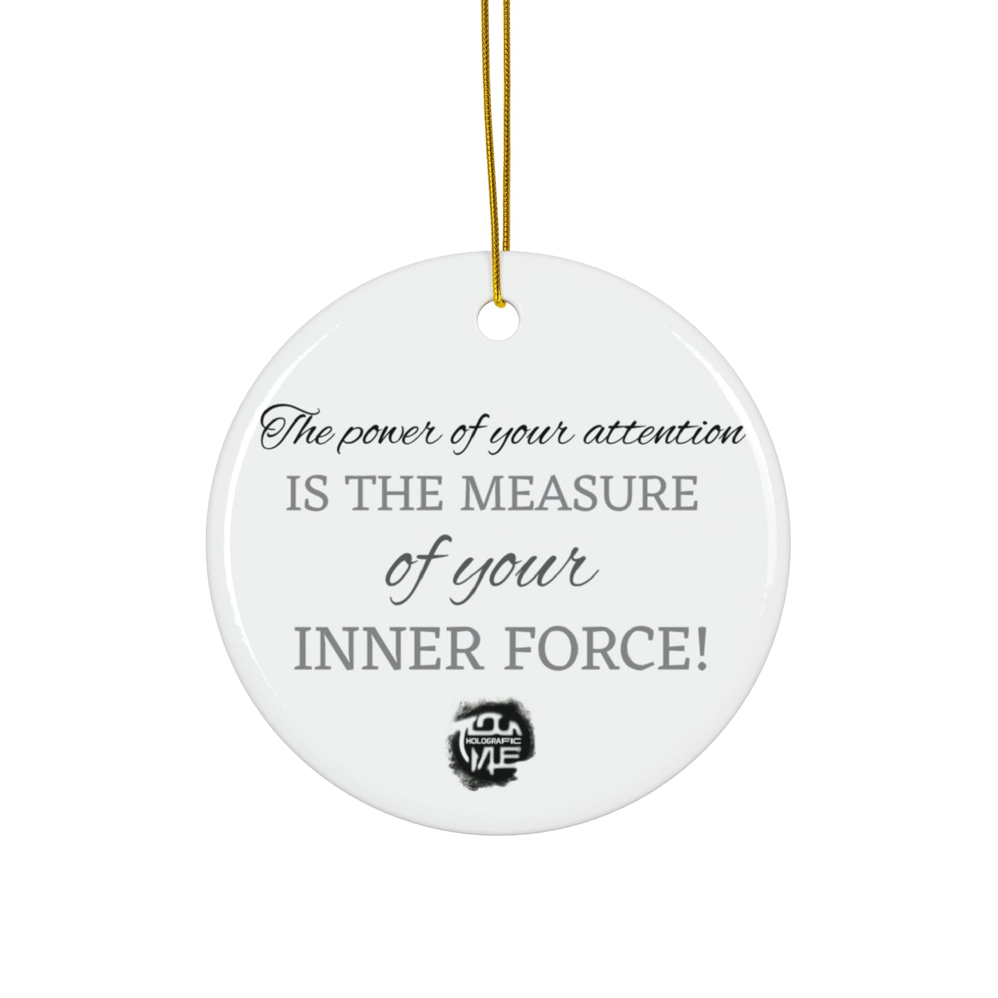 Ceramic Ornament - Inspirational Quotes Christmas Decoration